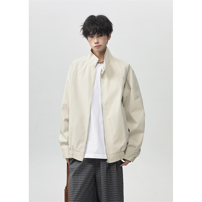 立领夹克男士春秋季宽松冲锋上衣飞行员外套25XJ55235特批40,男装夹克,电商A042