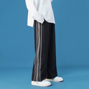 秋季蓝底休闲拉链中性风休闲裤男（现货）DS-A160-1-6649-P50,男装休闲裤,电商C323-1