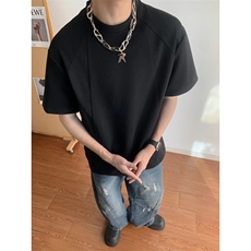 潮牌痞帅炸街t恤男重磅美式短袖夏季小众半袖TT133-P38，男装T恤，星座308B-2