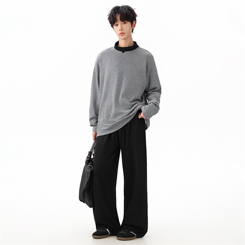 秋季新款半高领打底衫卫裤套装时尚XZ302B-1-TC3219+CK2376-P60,男装休闲裤,星座302B-1