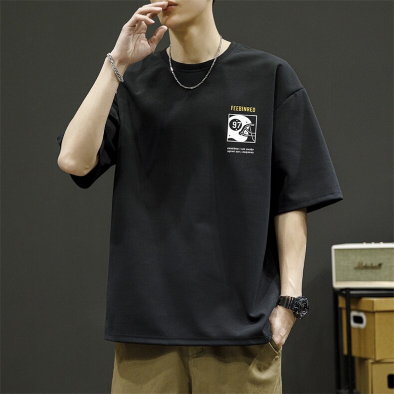2023男夏季宽松休闲百搭T恤T6887小码P22大码P25,男装T恤,星座914