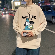 M18074-P45加绒款-P65半高领毛衣男士大码针织衫男毛线衣男，男装针织衫/毛衣，电商A040