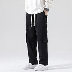 春夏新款工装休闲裤男宽松阔腿裤直筒裤CK2318-P50，男装休闲裤，星座717