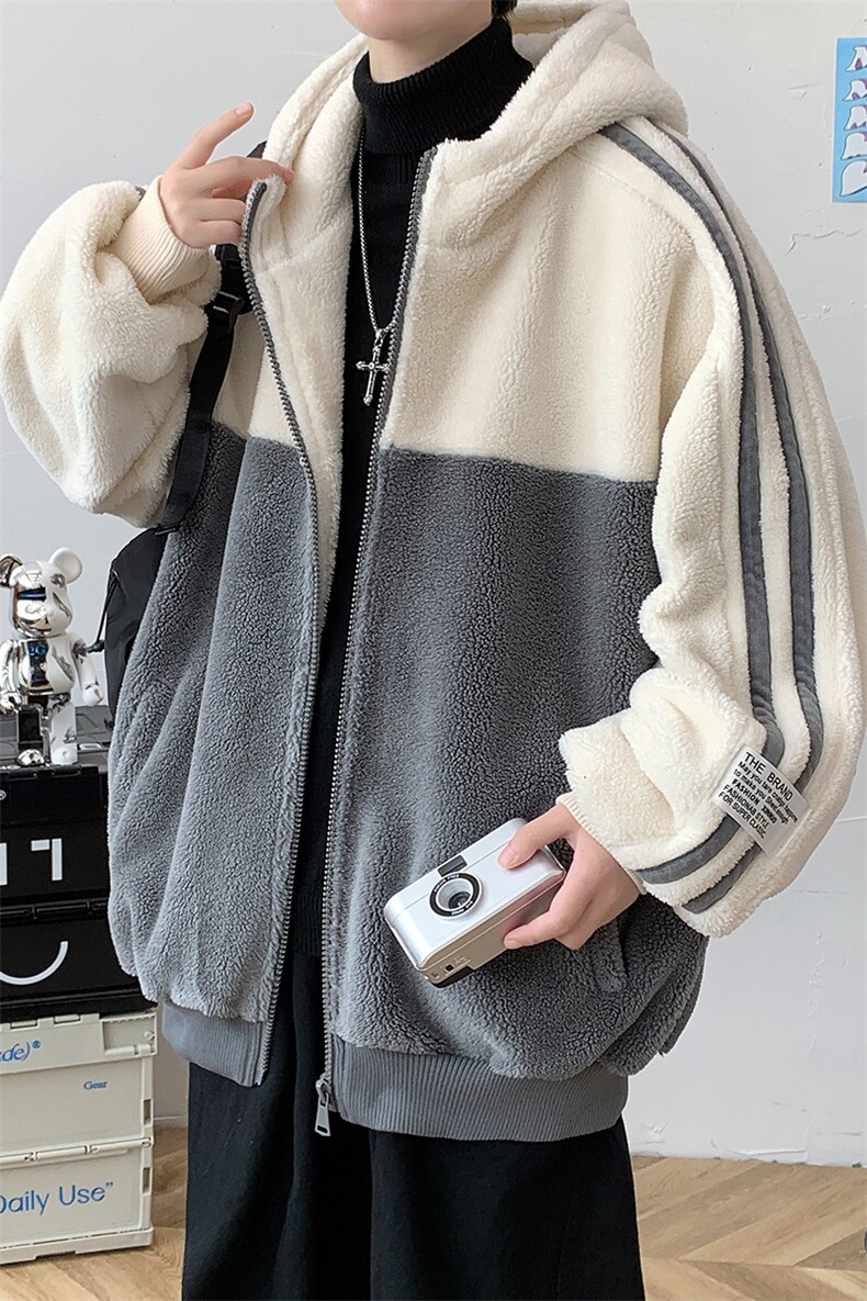 冬款潮加绒加厚棉衣绒里羊羔绒保暖连帽外套男女921-P110控价158,男装棉衣,电商A441-1