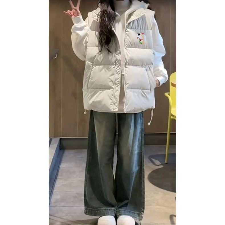 高级感洋气马甲女秋冬保暖超火设计感时髦百搭坎肩背心外套,男装背心/马甲,星座506A