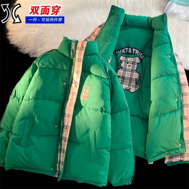 双面穿2023棉衣男加厚棉服面包服棉袄两面穿外套3329-P90控138图片