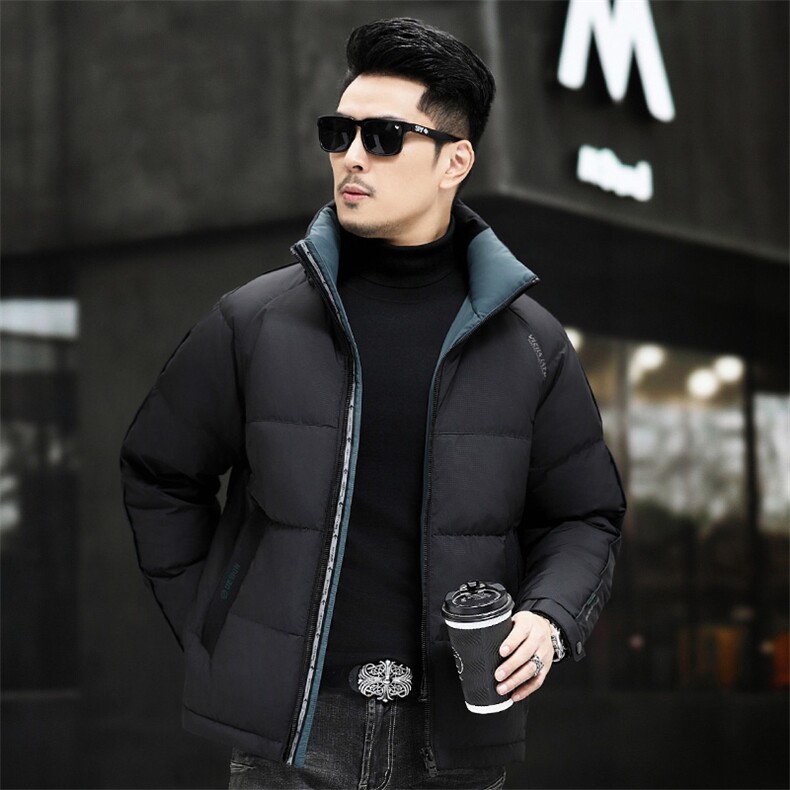 B8817钱塘2020-3新款时尚休闲冬季厚款简约中年男士羽绒服P268图片
