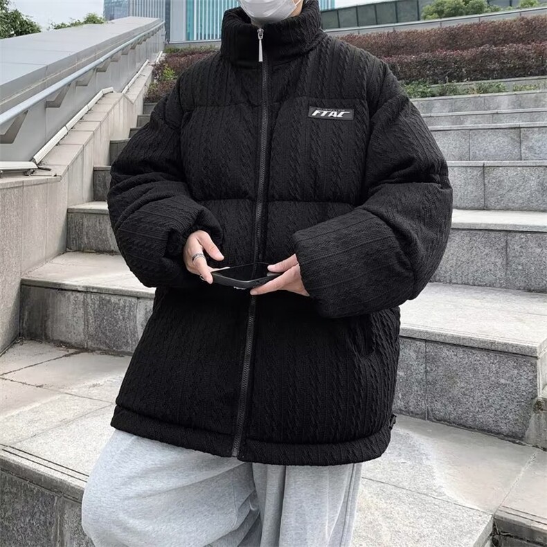 2023冬季新款设计感宽松情侣面包服韩版潮流外套服男W6518-P90,男装棉衣,星座512-3