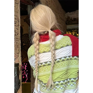 菱形毛衣女秋冬新款设计感小众日系慵懒风宽松打底针织衫 MY32图片