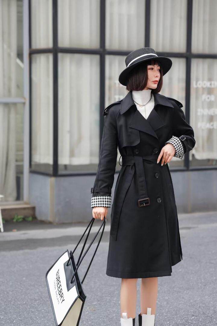 长款收腰风衣，女装风衣，YO\VLF雅洛菲