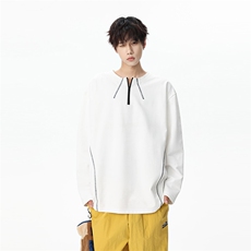 311B-1-7906-P32控68时尚套头长T重磅宽松休闲百搭上衣，男装T恤，星座311B-1