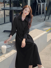 【新品】现货衬衫连衣裙搭配丝巾浙宝276-7702-P125-K188，女装连衣裙，浙宝276（原081）