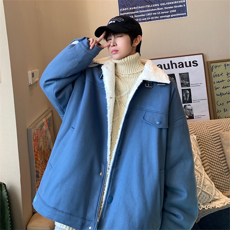 2024新款毛呢羊羔毛棉衣外套加厚W1855P130，男装棉衣，星座1018-3