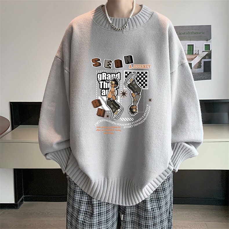 半高领毛衣男士大码针织衫男毛线衣男M18282-P45加绒款-P65,男装针织衫/毛衣,电商A040
