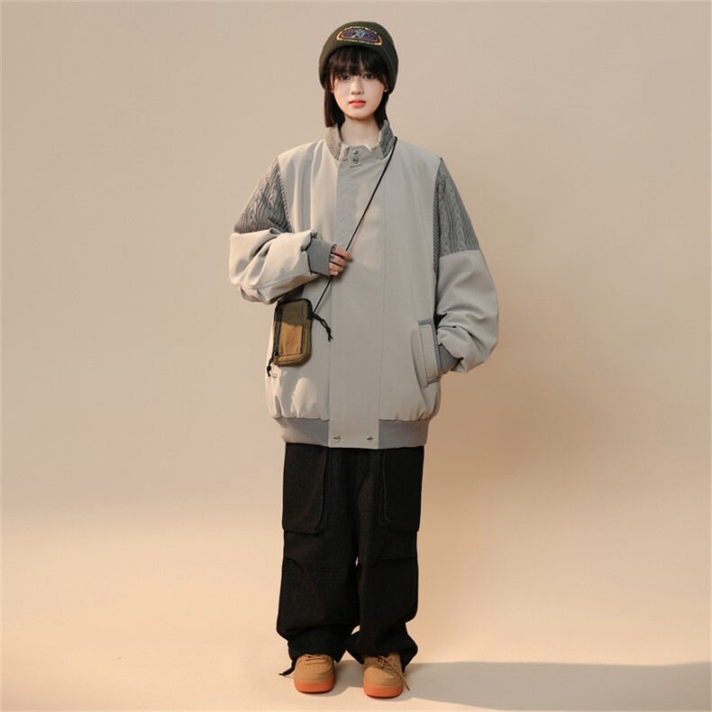 23s中性春秋设计感拼接外套1005-WT37-P85,女装短外套,星座1005