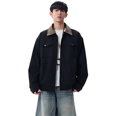 翻领夹克男春季简约宽松潮流百搭上衣服JK266-P73，男装夹克，星座308B-2