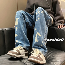 D232A-CN02-P50控68转化率超高喷墨直筒休闲牛仔裤，男装牛仔裤，电商D232A