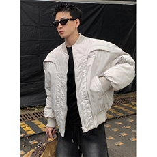 冬季美解构曲线设计小众飞行员棉衣男子加厚棒球制服MY9600，男装棉衣，星座1116A（原606A-3）