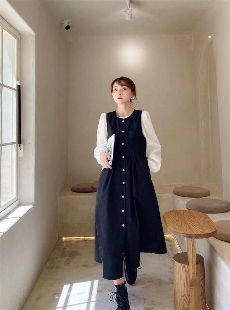 韩版背心裙两件套，女装背心吊带，Balance Studio