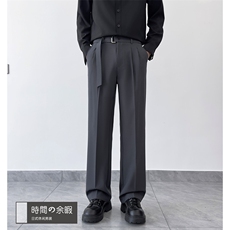1506-1/QVS1000/P46秋季西裤男宽松休闲长裤垂感拖地裤子韩版，男装西裤，星座1506