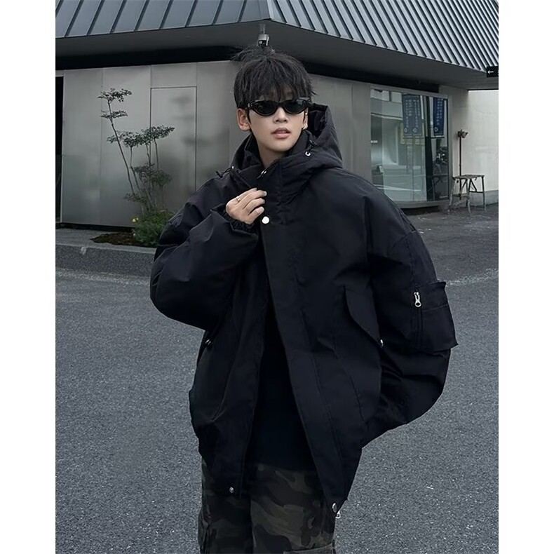 堆堆袖棉服冬季保暖宽松男士棉衣外套2024新款棉袄潮牌MF314-P95,男装棉衣,星座412-3