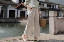 纯苎连衣裙小衫裤子裙子衬衣 时尚风 风淑女风休闲风，女装连衣裙，川哲