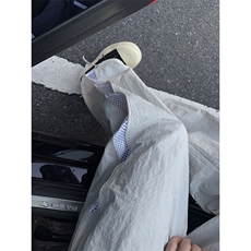 B221美式ins高街暗黑纯色网状拉链休闲裤LK24211-特P38控68，男装休闲裤，电商B221