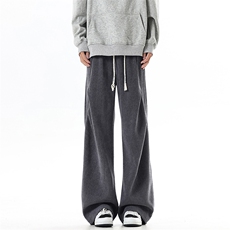 YK86102-P35加绒P40聚酯纤维美拉德休闲长裤男秋冬季，男装卫衣，电商A086-1