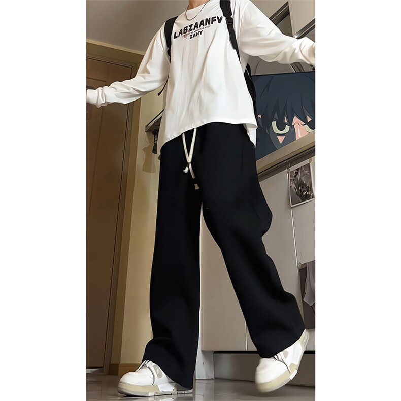 春季加长版高个子休闲卫裤男款188cm110直筒阔腿休闲裤KZ006P45,男装休闲裤,电商B312