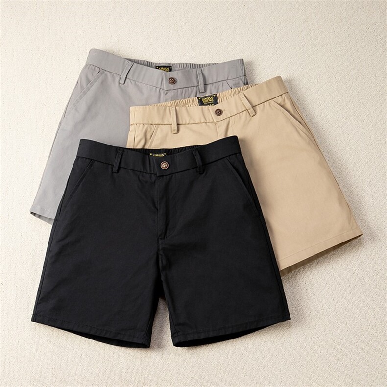 美式休闲三分四分短裤男夏季薄款修身弹力3分4分裤沙滩裤男潮，男装牛仔裤，星座506A