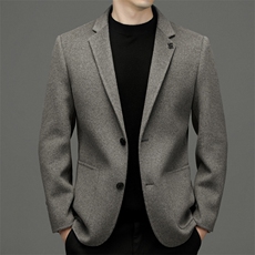 DZ2267钱塘2020-3中年男士冬季厚款时尚休闲百搭西服外套P185，男装西服，钱塘207-3