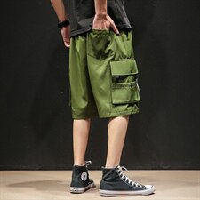 2021夏季新款日系马切达大码男休闲裤工装短裤五分裤K350-P40，男装休闲裤，电商A001