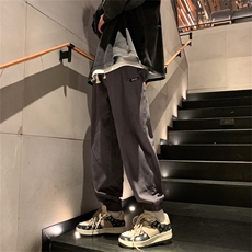 男秋季新款港风束脚抽绳休闲裤X7121P38，男装休闲裤，星座1116-2
