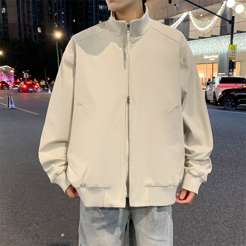 双拉链飞行夹克男美式立领外套春季新款户外冲锋衣潮JK02625-P73,男装夹克,星座308B-2