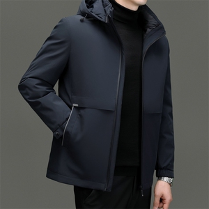 BNYR809钱塘2020-2商务简约冬季厚款中年男士90鸭绒羽绒服P255图片