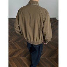 高品质春装新款老钱风美式高街解构立领棒球服飞行夹克休闲外套潮，男装夹克，电商A443