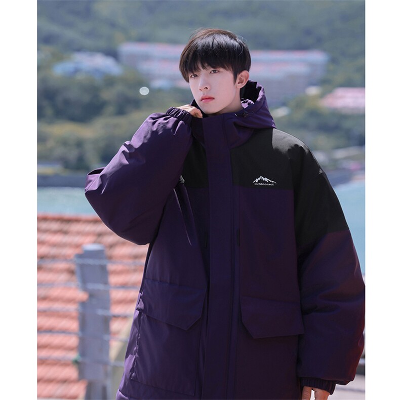 新款港风棉服大口袋宽松时尚港风青少年棉袄外套MY9305P-95,男装棉衣,电商A128