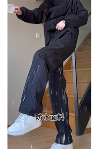 防风防水三合一冲锋裤男款美式加绒加厚防寒保暖滑雪工装裤子秋冬图片