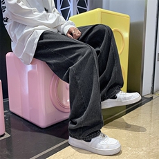 现货2025秋冬新款男装直筒宽松休闲牛仔裤D201-DM173-P45，男装牛仔裤，电商D321-1