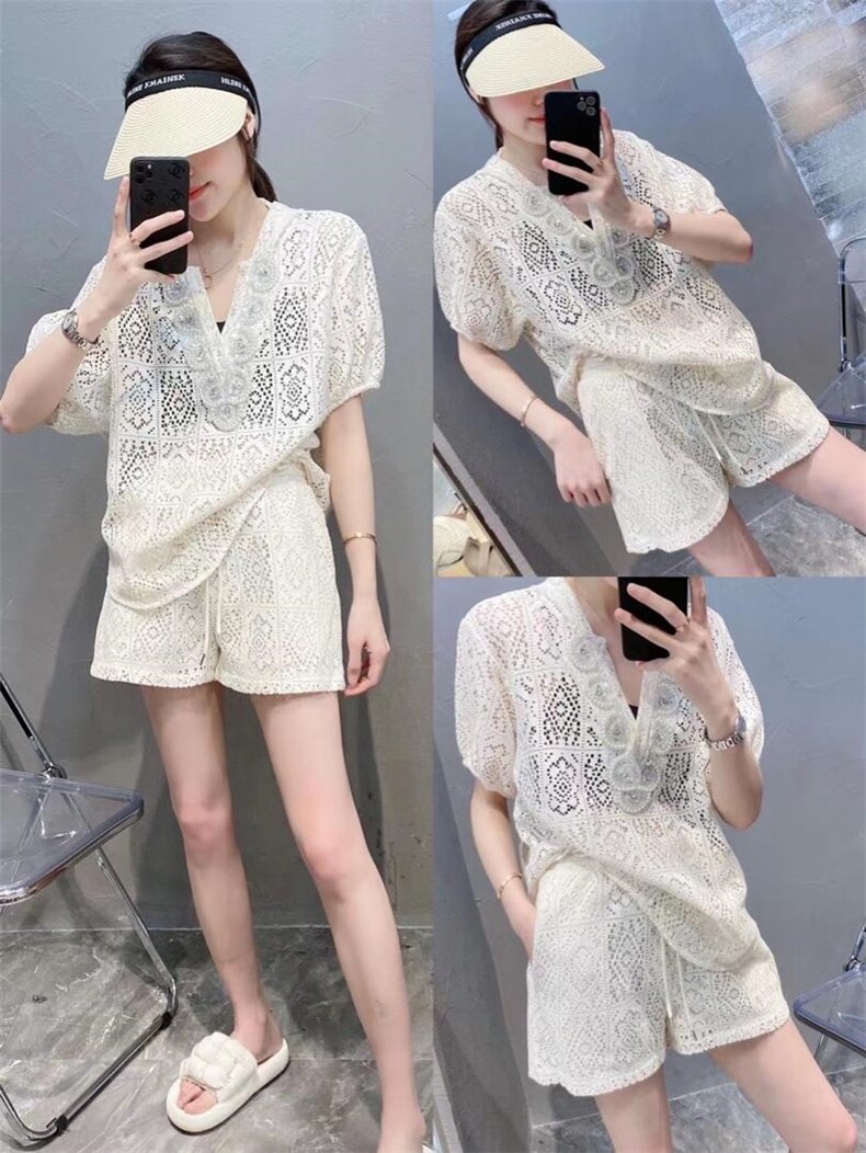 蕾丝套装，女装职业装，尚+