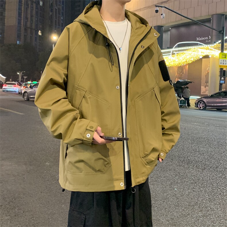 冲锋衣外套男春秋户外徒步登山服夹克潮牌痞帅高级感JK115-P93图片