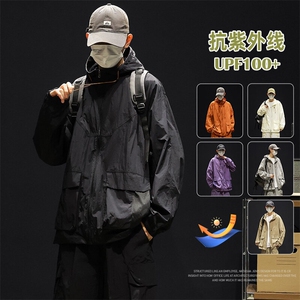 UPF100+有报告 凉感轻薄透气套装防晒服 两件套HS621-P70图片
