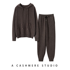 2025年秋季长裤套头长袖连帽两件套帽衫套装时尚百搭，女装套装/套裙，珍丝贝尔