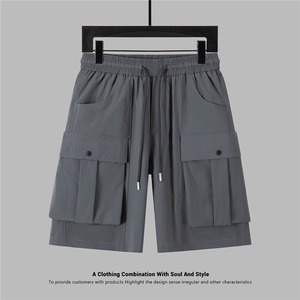 大口袋美式机能工装短裤男宽松运动休闲裤A329-K962-P45