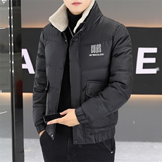 冬季加厚棉衣男休闲时尚PU棉衣防水潮流皮衣棉服外套PY901-P115，男装皮衣，星座310B-3