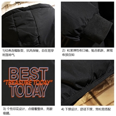 MY16181-P100加厚加绒连帽棉衣男大码棉服男面包服男砖墙挂拍，男装棉衣，电商A040A