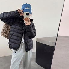 轻薄款排骨羽绒棉服女短款秋冬季小个子短款连帽时尚棉衣外套，男装棉衣，星座601-1