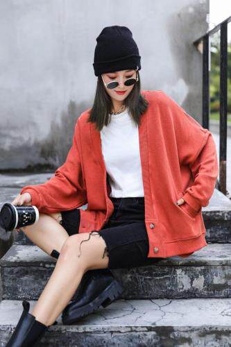 现货春款针织薄外套，女装，那简