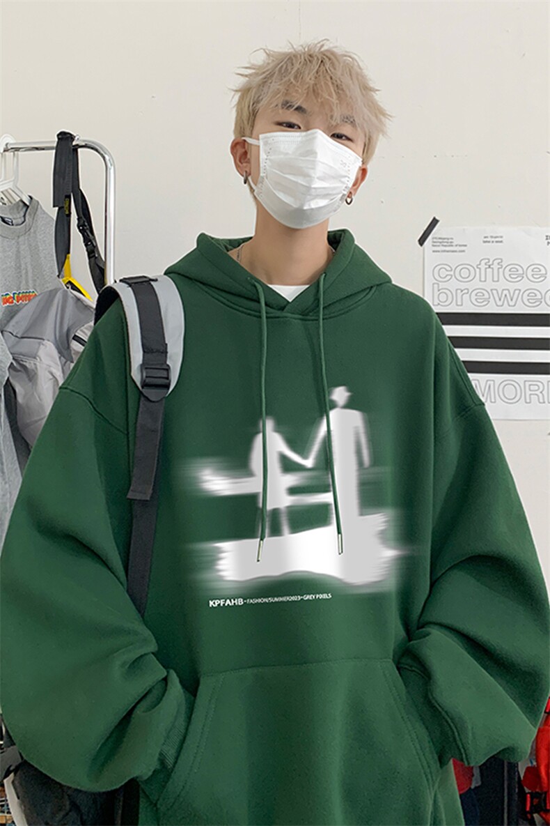 ！连帽圆领卫衣男装港风帽衫男LM138-P35,男装卫衣,电商B367