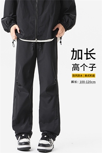 加长版高个子冲锋裤男户外登山裤子115CM直筒美式188工装KZ019P50图片